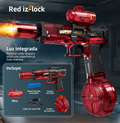 Z-Lock™ – Pistola de Gel Eléctrica con Luz LED, Mira y Tambor de Alta Capacidad Recargable por USB